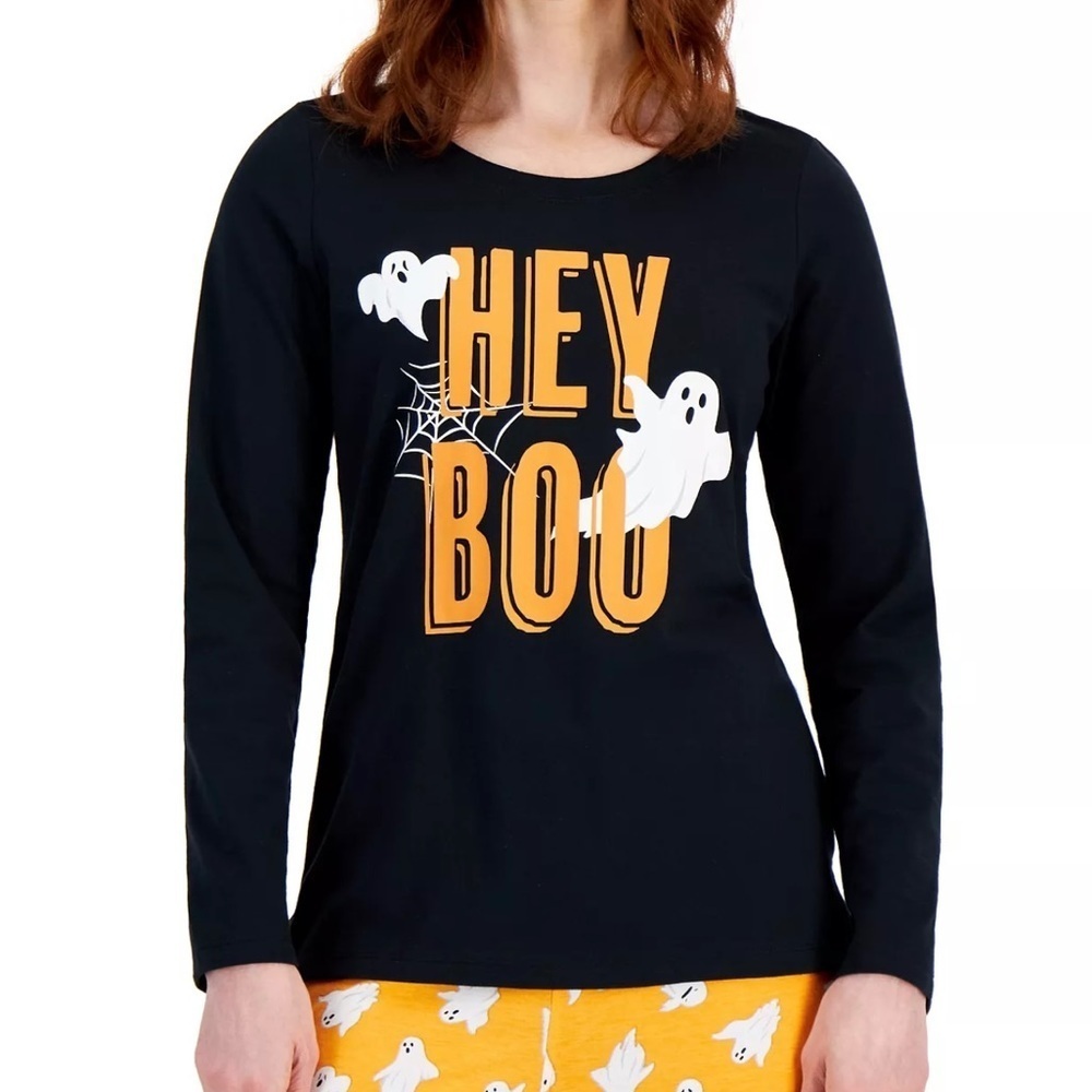 Macys Family Pajamas Matching Women's Halloween Hey Boo Mix It - Picture 2 of 3